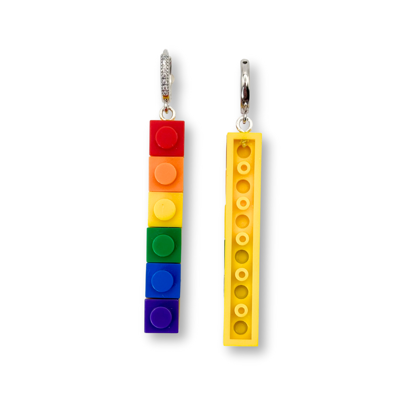 Building Blocks Hoop-Drop Earrings