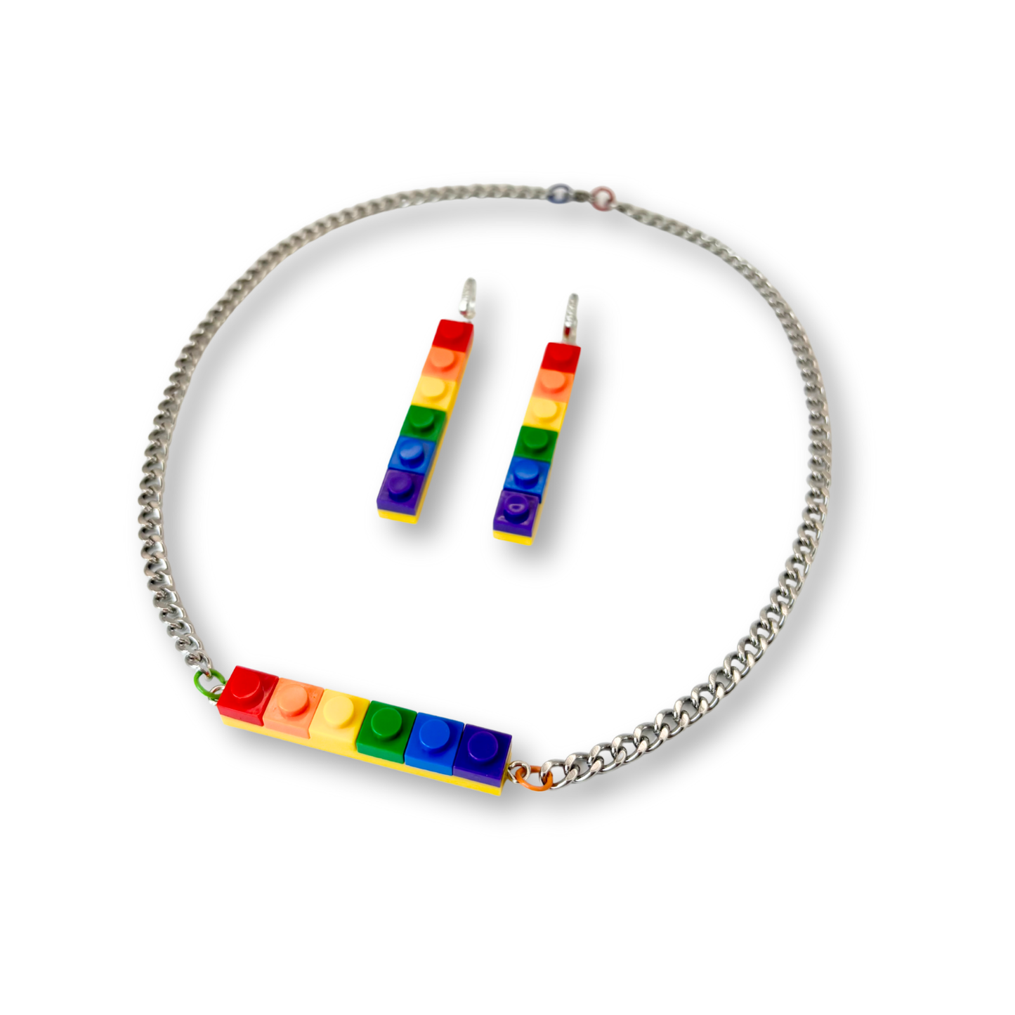 Building Blocks Hoop-Drop Earrings