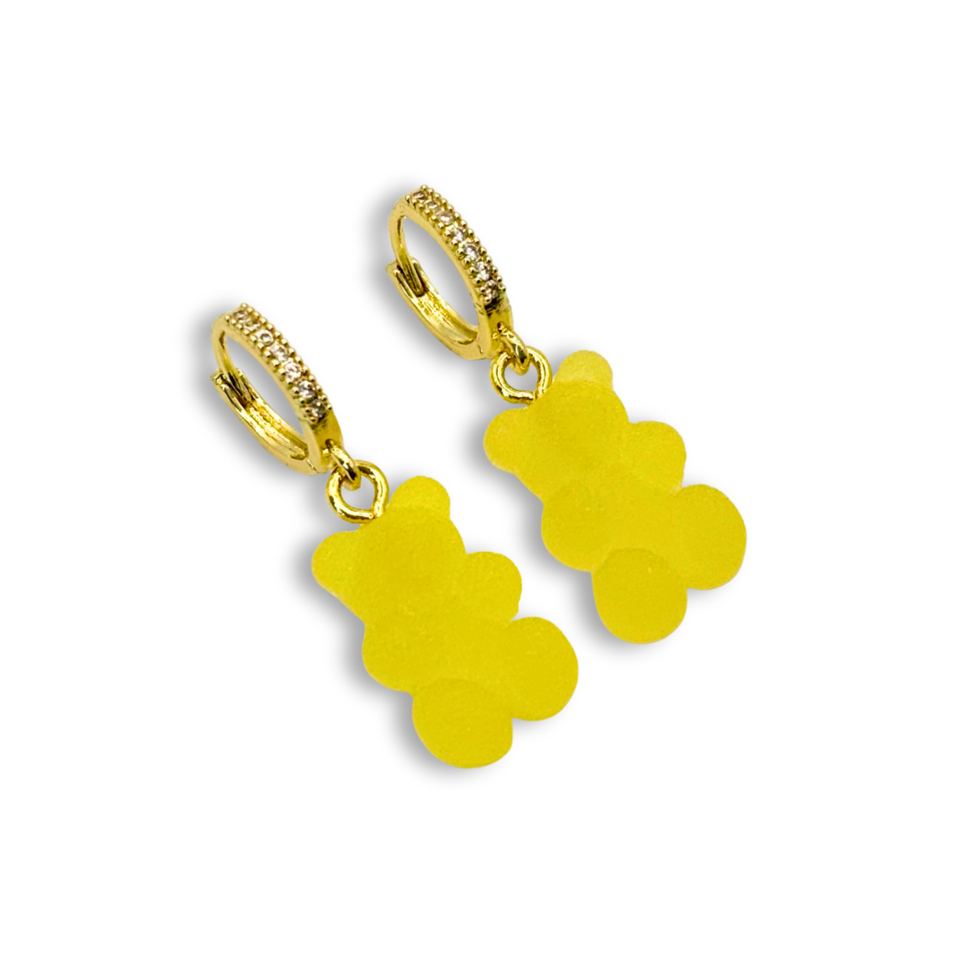 Gummy Bear Drop Earrings in Limoncello