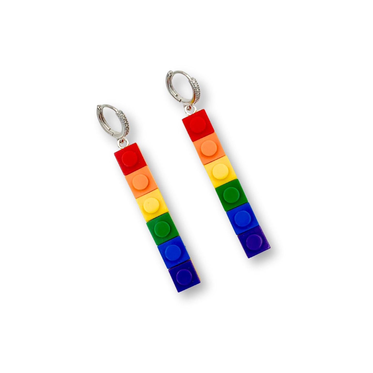 Building Blocks Hoop-Drop Earrings