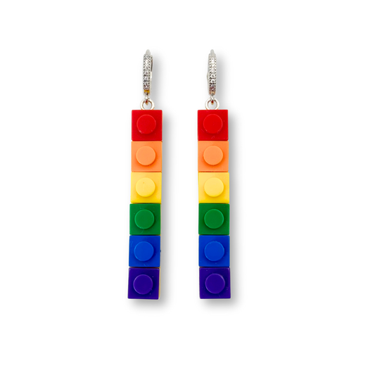 Building Blocks Hoop-Drop Earrings