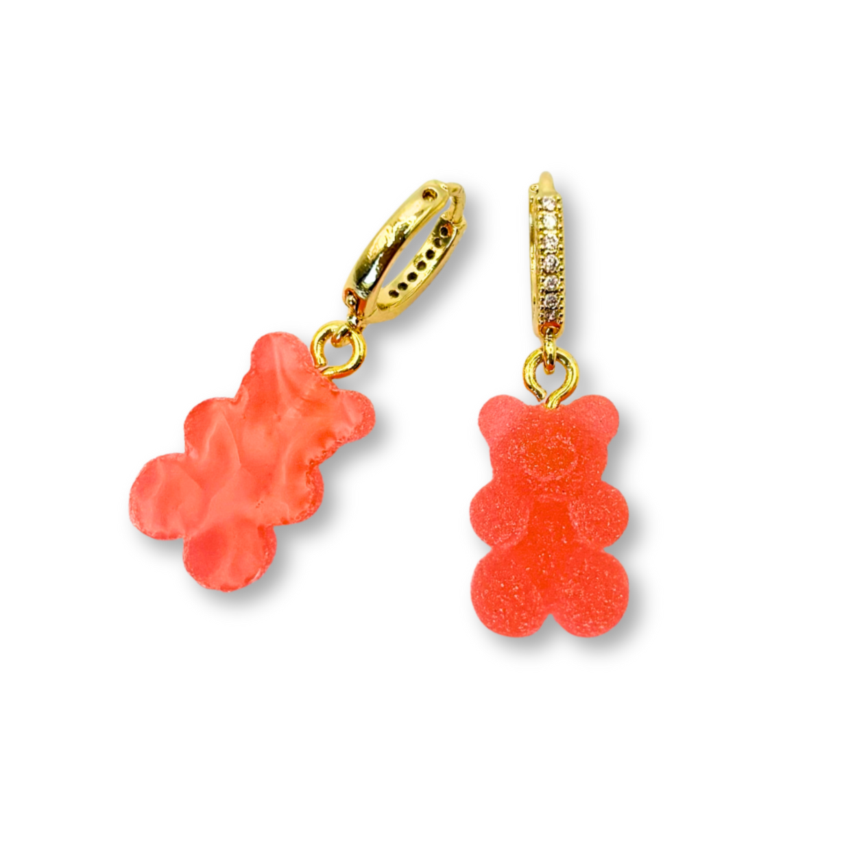 Gummy Bear Drop Earrings in Strawberry