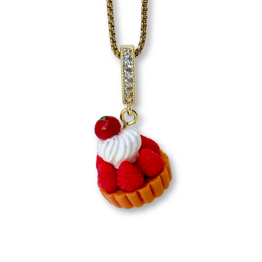 Raspberry Tart Pendant