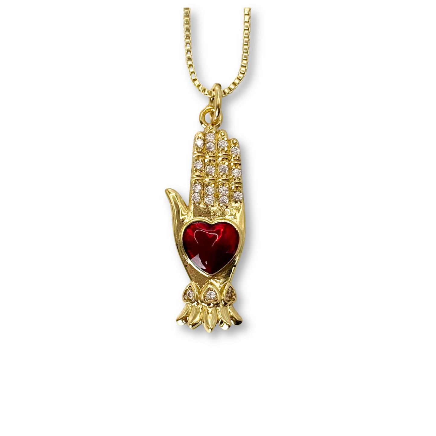 Hamsa Heart Pendant