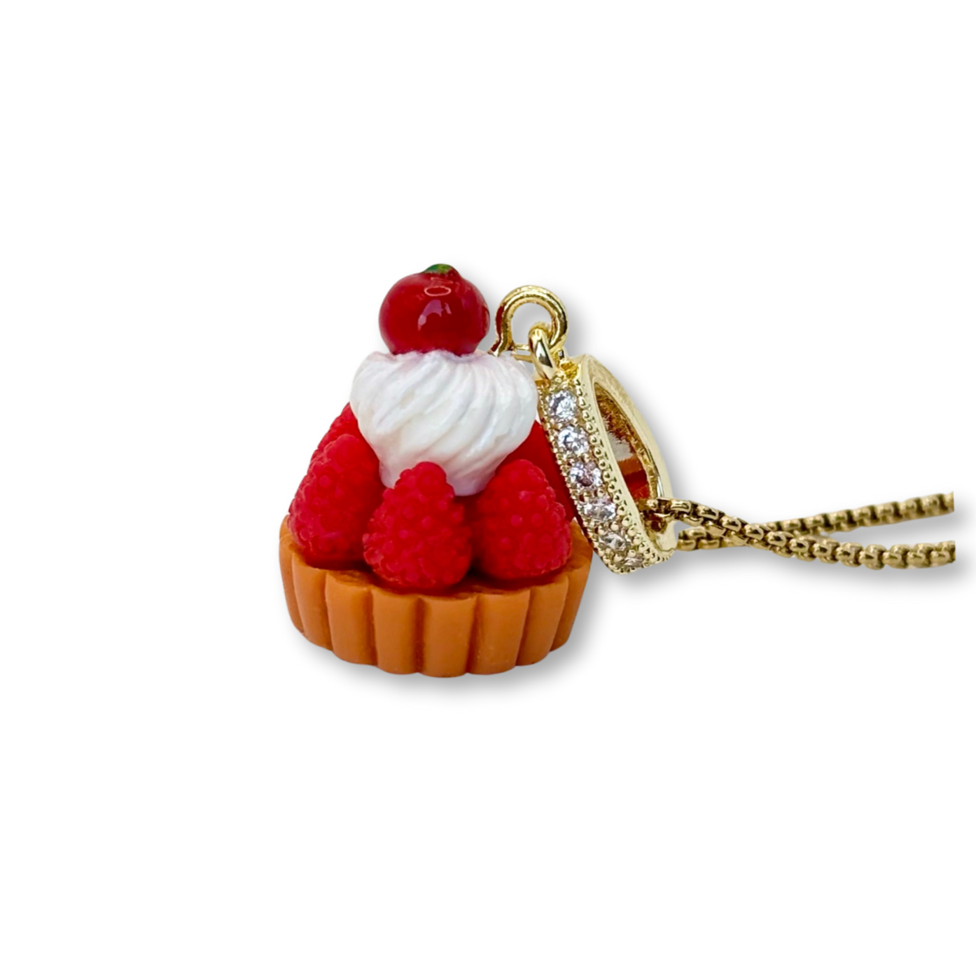 Raspberry Tart Pendant