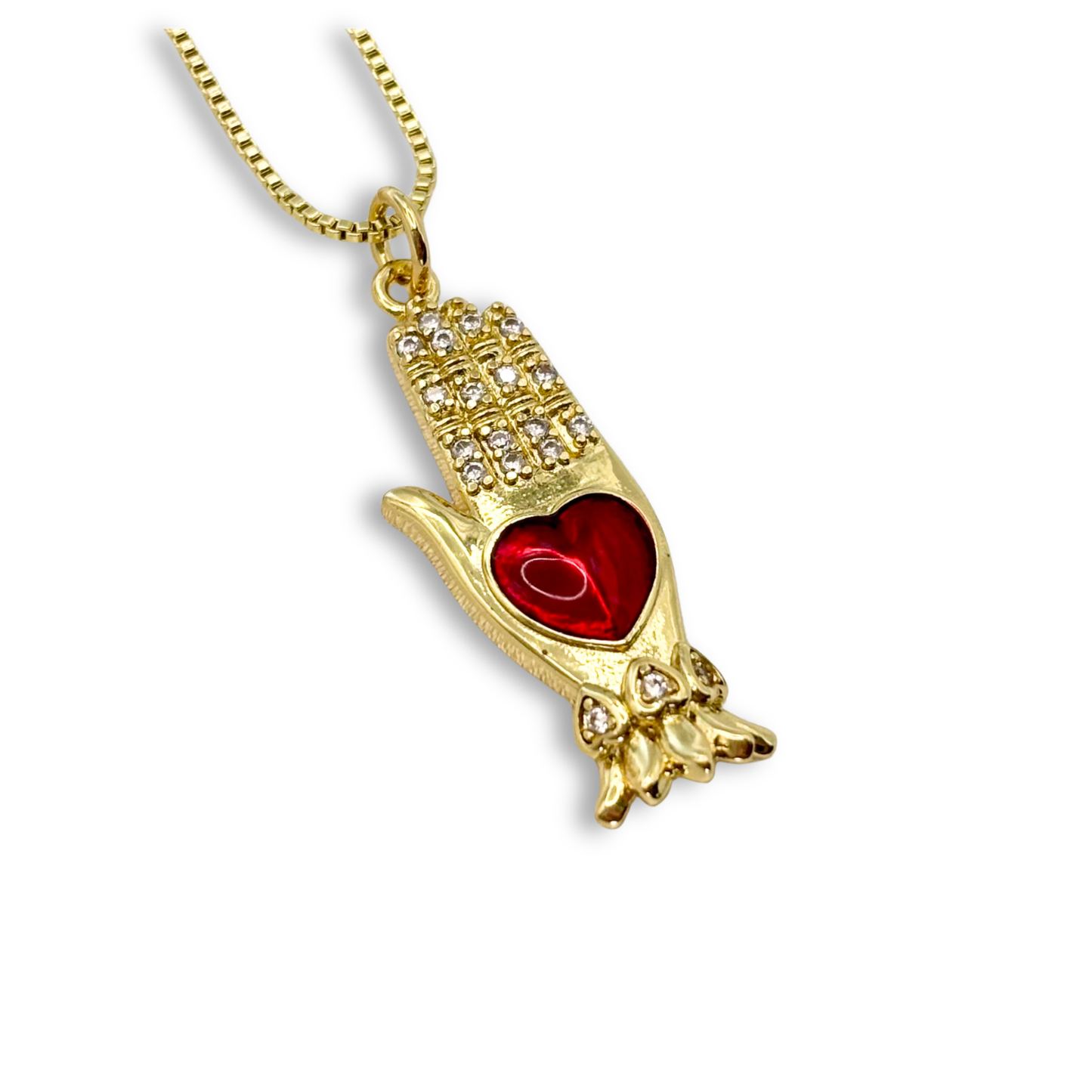 Hamsa Heart Pendant