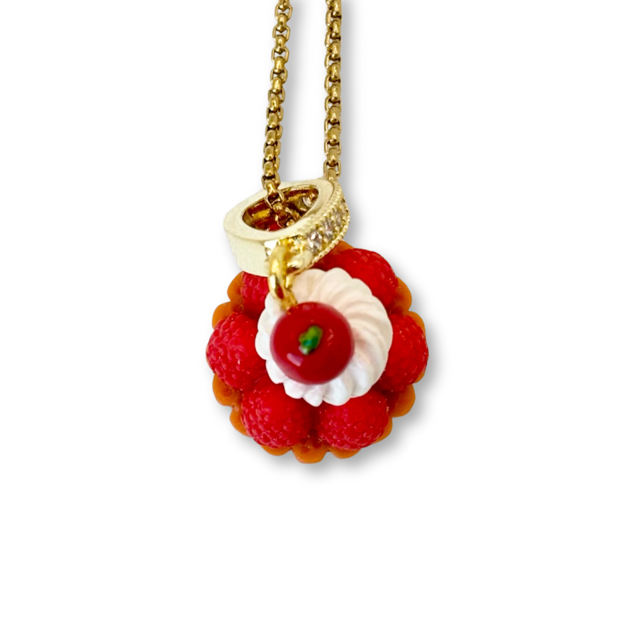 Raspberry Tart Pendant