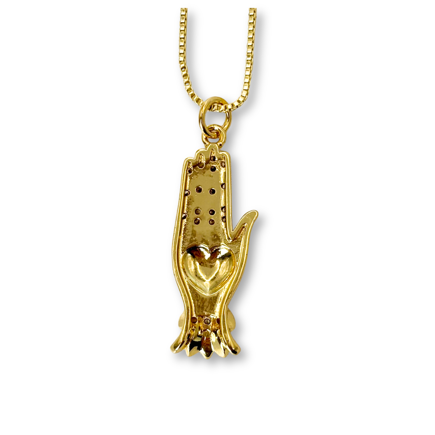 Hamsa Heart Pendant