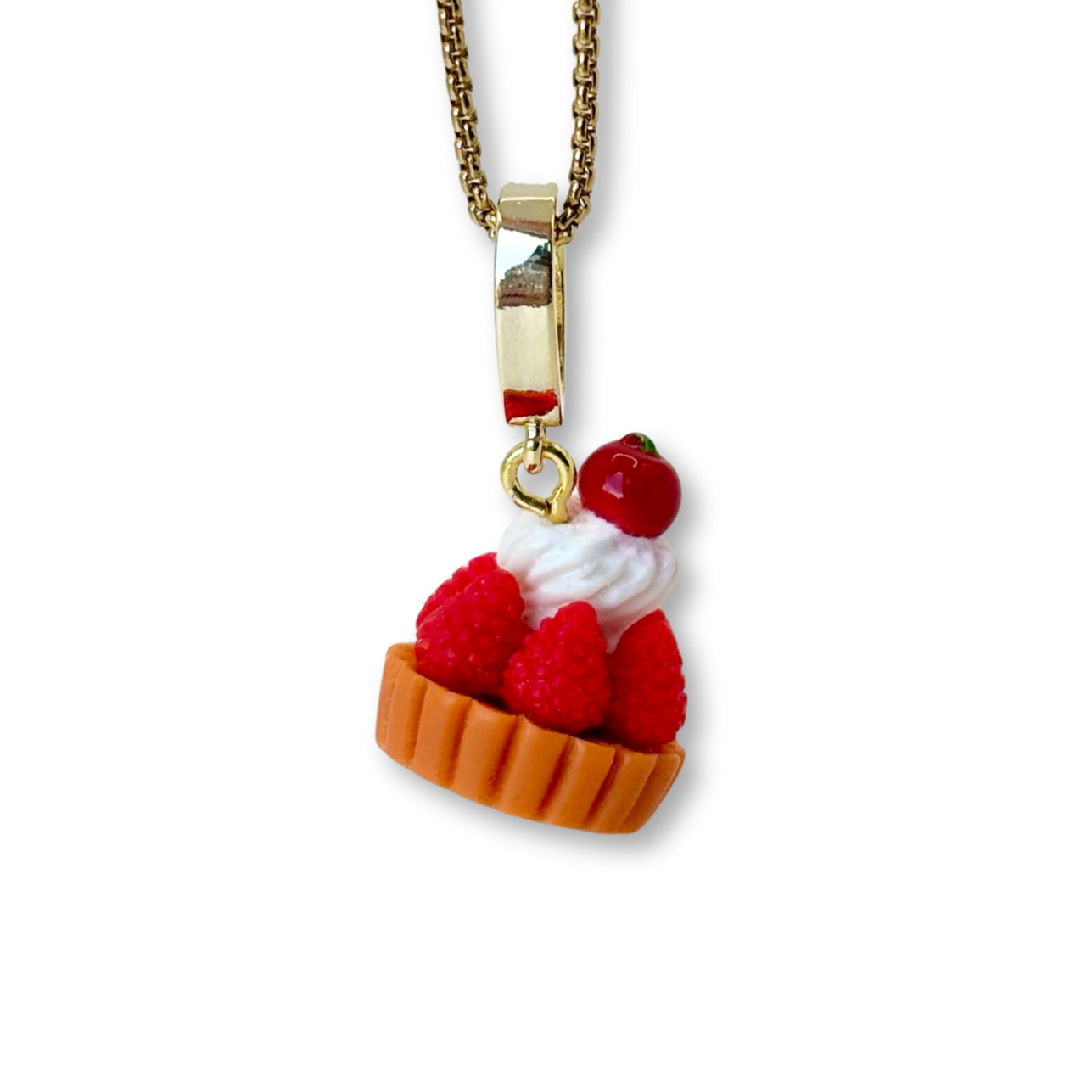 Raspberry Tart Pendant