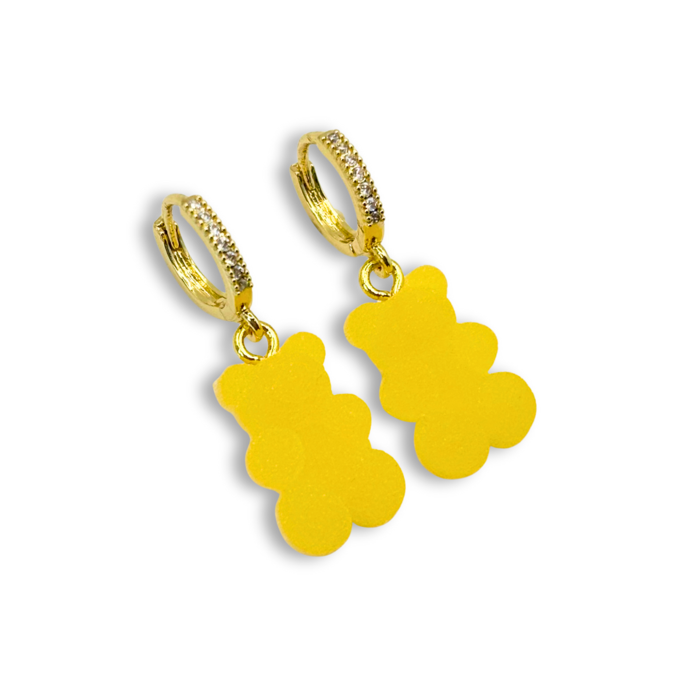 Gummy Bear Drop Earrings in Fresh Orange Juice