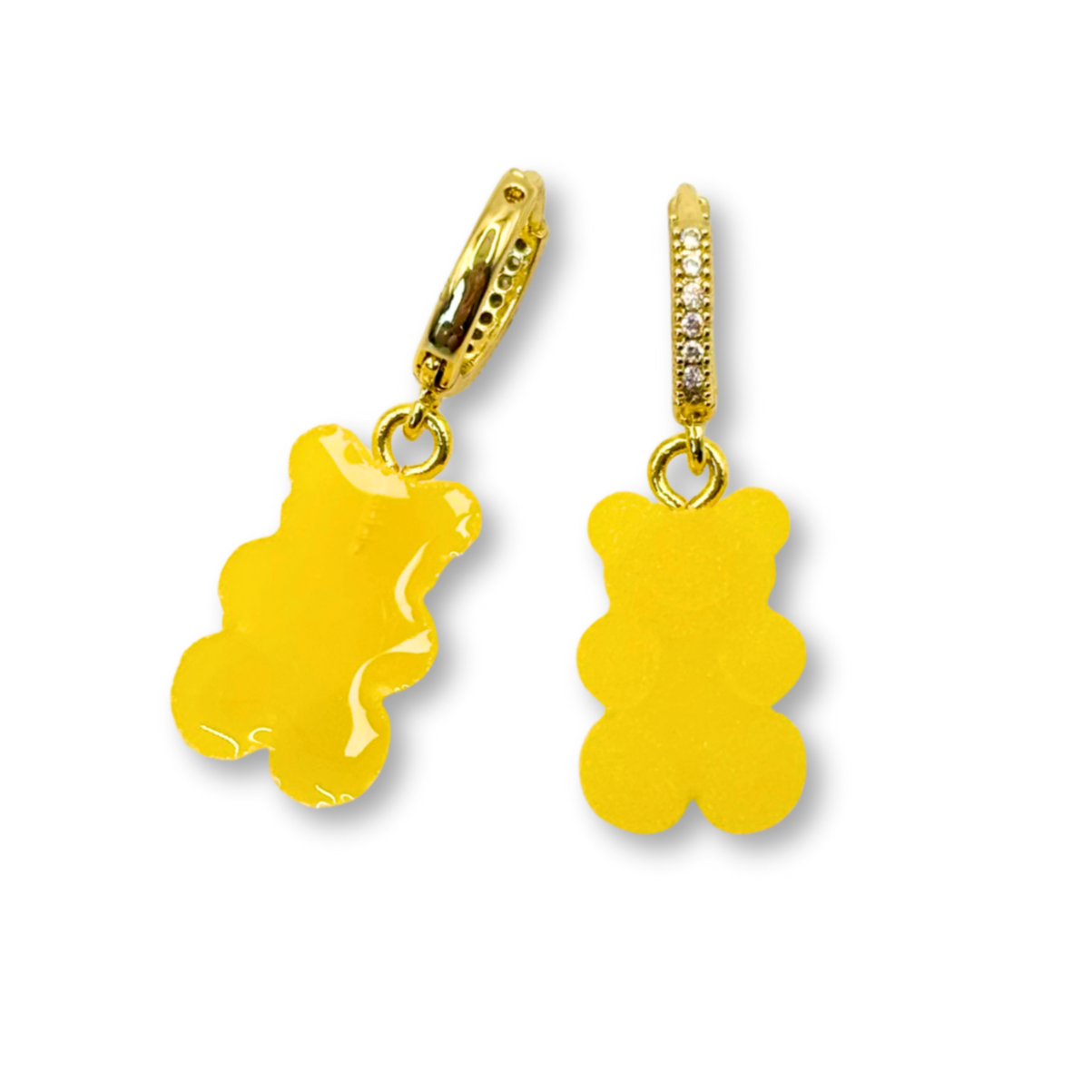 Gummy Bear Drop Earrings in Fresh Orange Juice