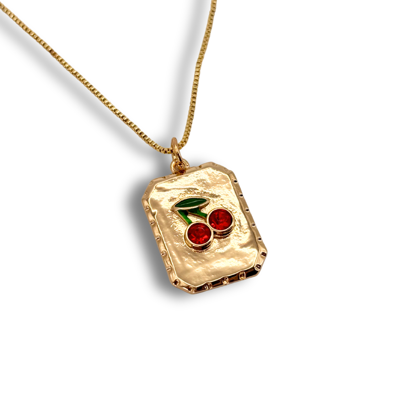 Cherry Plaque Pendant