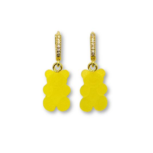 Gummy Bear Drop Earrings in Limoncello