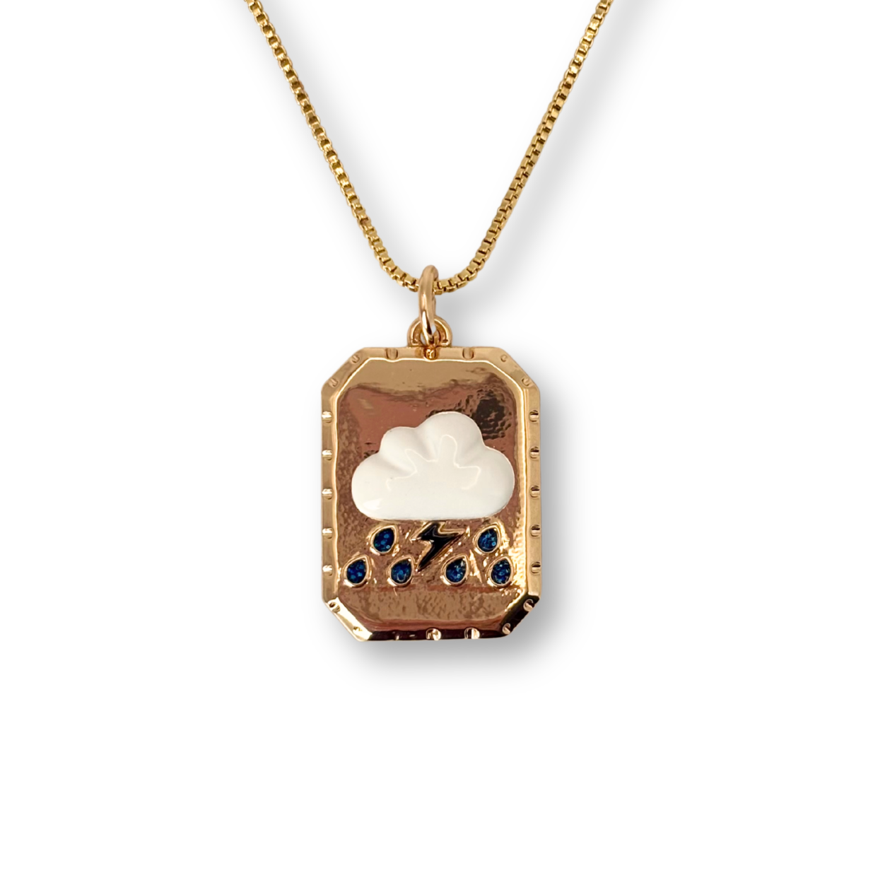 Lightning Plaque Pendant