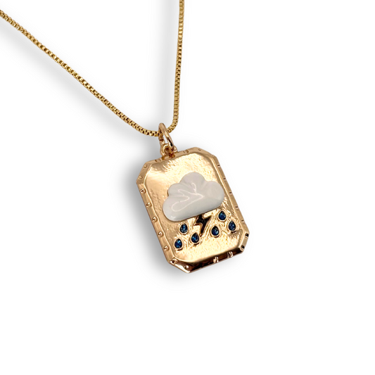 Lightning Plaque Pendant