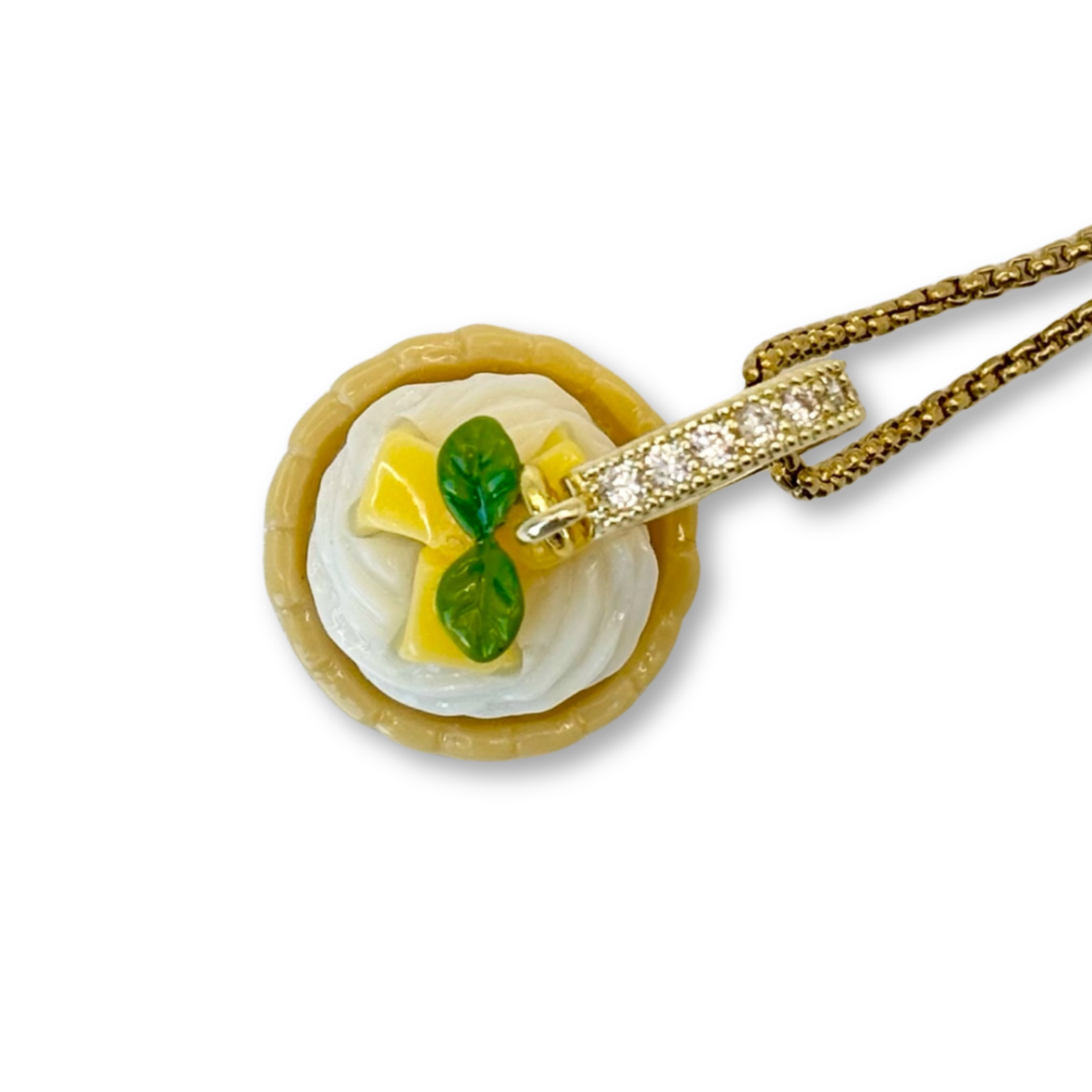 Minty Melon Cupcake Pendant