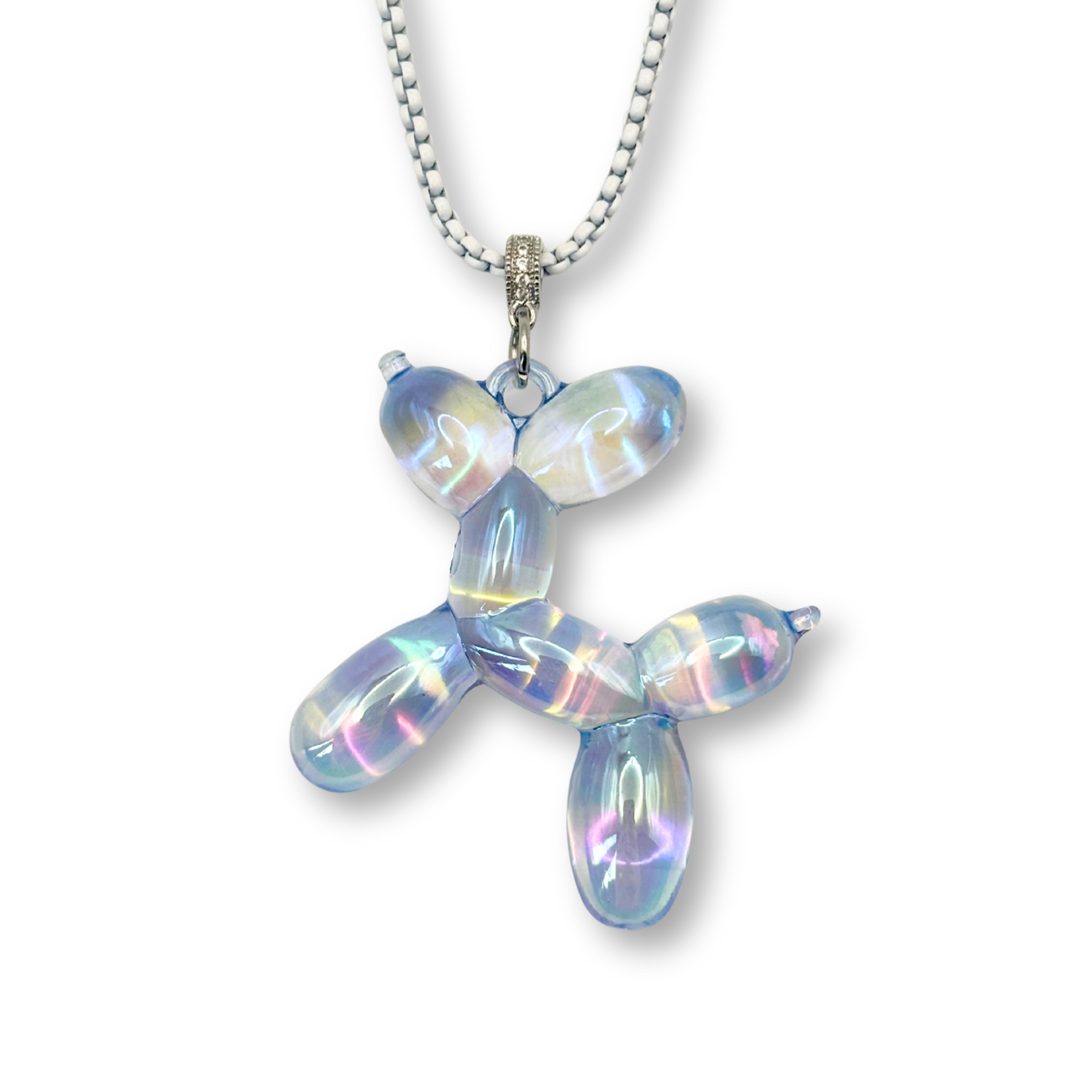 Large Balloon Dog Pendant in Blue