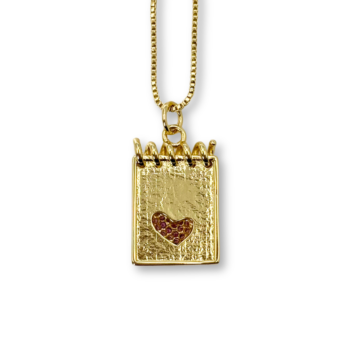 Heart Notepad Pendant