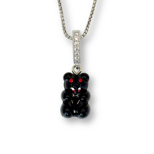 Vampire Gummy Bear Pendant with Chain
