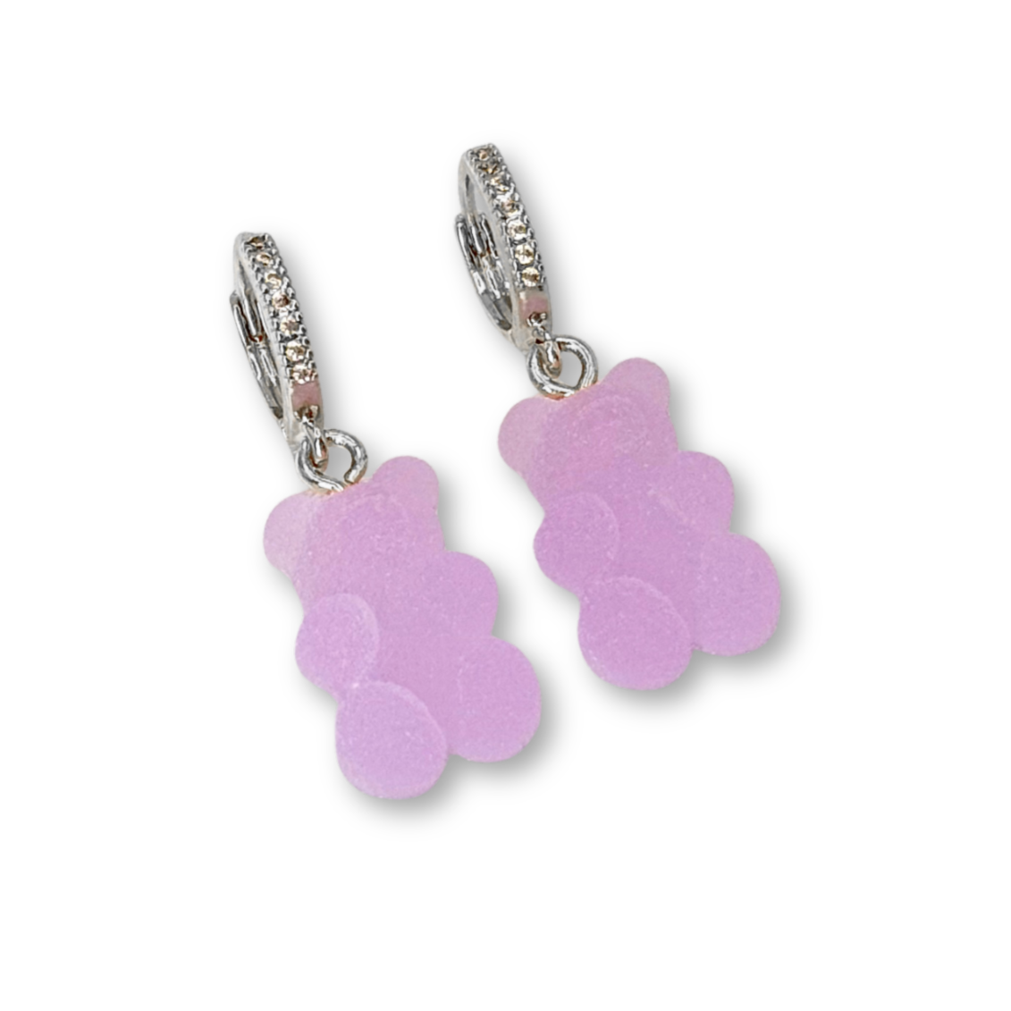 Gummy Bear Drop Earrings in Lavender
