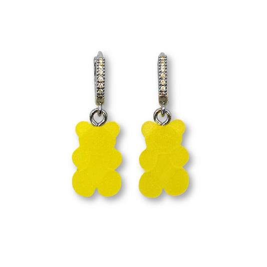 Gummy Bear Drop Earrings in Limoncello
