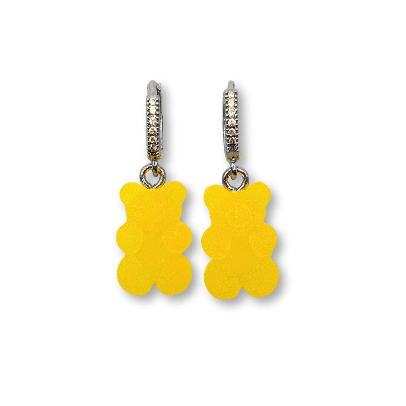 Gummy Bear Drop Earrings in Fresh Orange Juice
