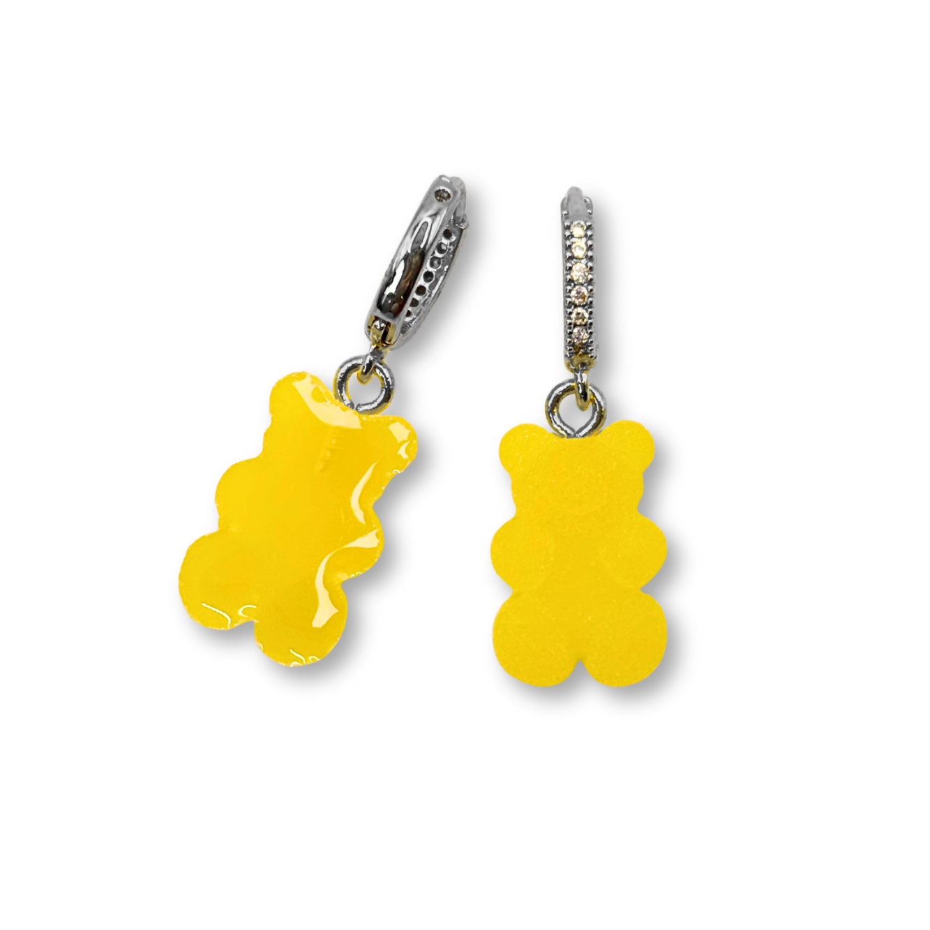 Gummy Bear Drop Earrings in Fresh Orange Juice