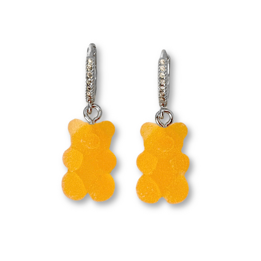Gummy Bear Drop Earrings in Tangerine Dream