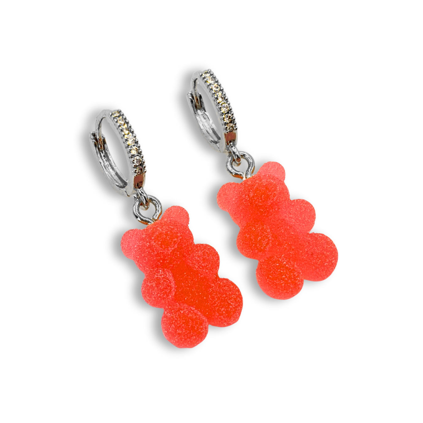 Gummy Bear Drop Earrings in Strawberry