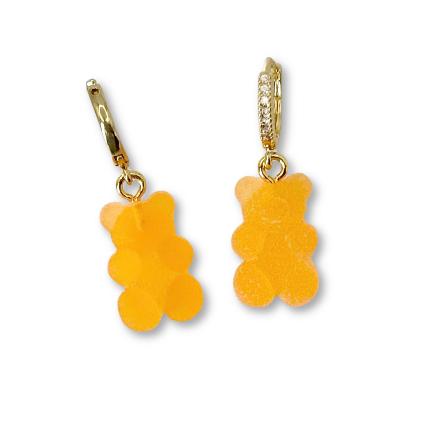 Gummy Bear Drop Earrings in Tangerine Dream