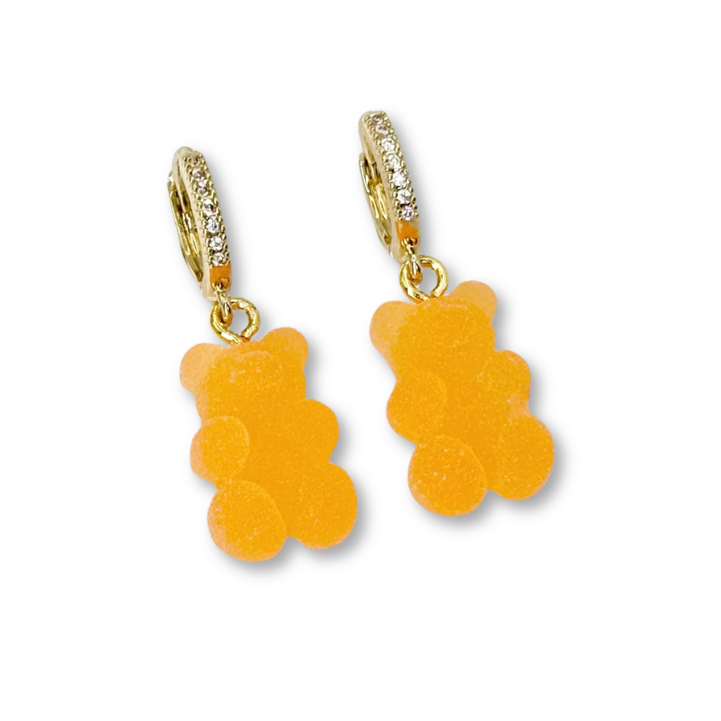Gummy Bear Drop Earrings in Tangerine Dream